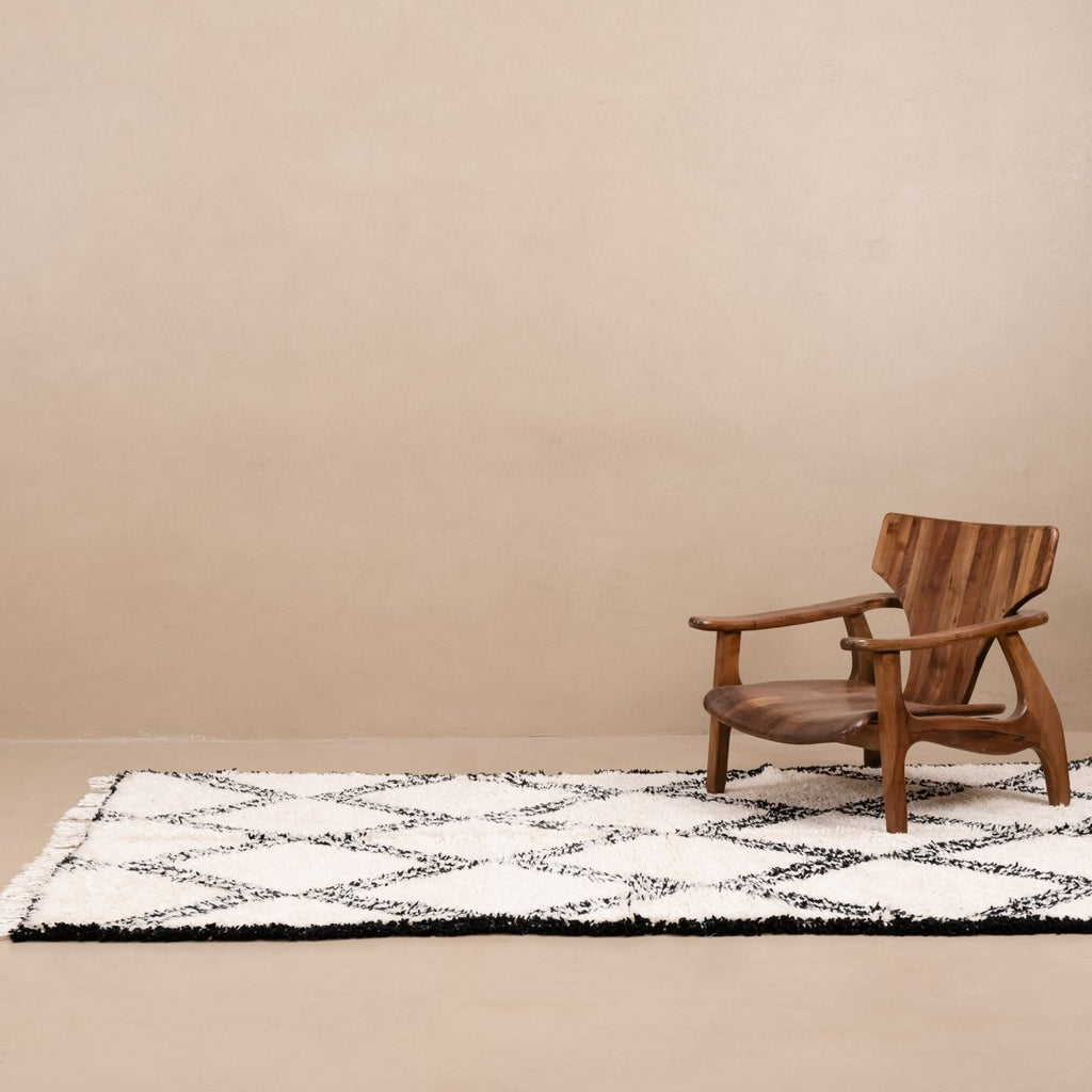 Adham - vintage beni ourain rug - Liza Pruitt