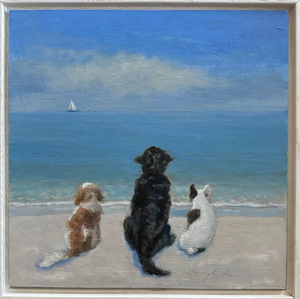 Afternoon at the Beach | 10" x 10" | Framed - Liza Pruitt