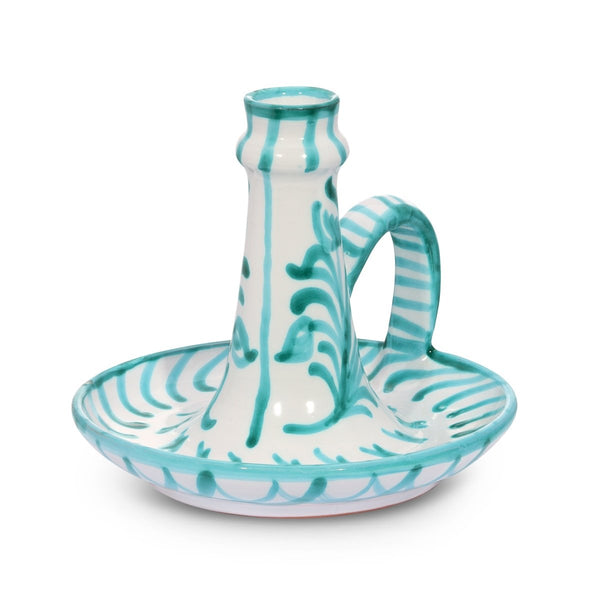 Candlestick with hand painted designs - Liza Pruitt