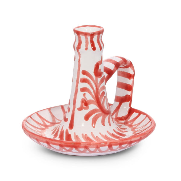 Candlestick with hand painted designs - Liza Pruitt