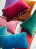 Charliss Velvet Lumbar Pillow - Wine + Hot Pink - Liza Pruitt