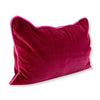 Charliss Velvet Lumbar Pillow - Wine + Hot Pink - Liza Pruitt