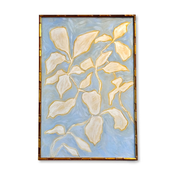 Coastal Blue Vines No. 1 | 30" x 24" | Framed - Liza Pruitt