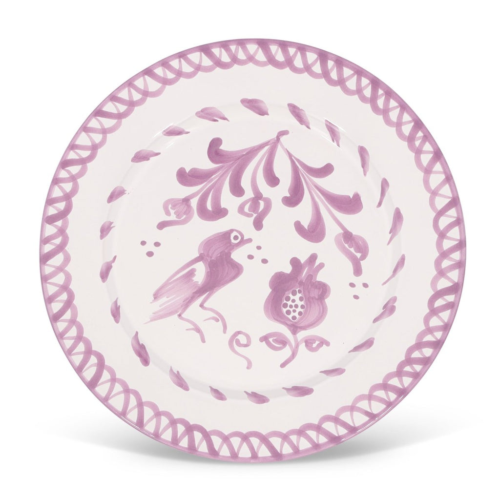 Dinner plate with hand painted designs - Liza Pruitt