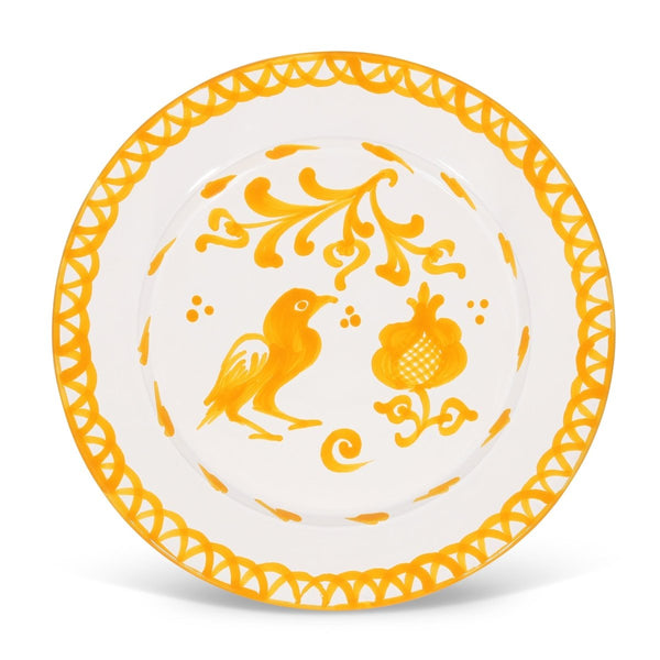 Dinner plate with hand painted designs - Liza Pruitt