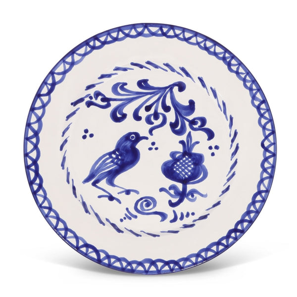 Dinner plate with hand painted designs - Liza Pruitt