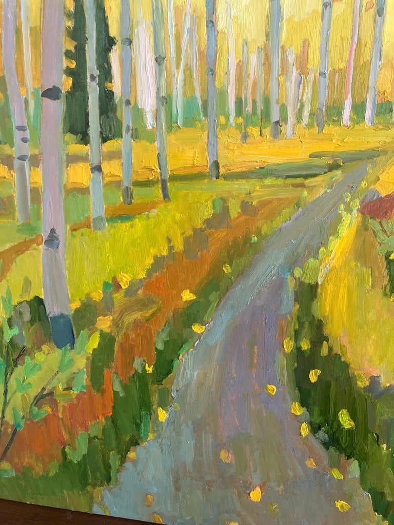 Fall Trail | 48" h x 36" w - Liza Pruitt