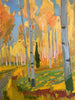 Fall Trail | 48" h x 36" w - Liza Pruitt