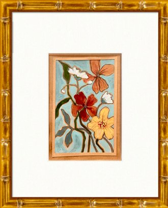 Jewels of the Garden No. 1 | 12" h x 9" w | Framed - Liza Pruitt