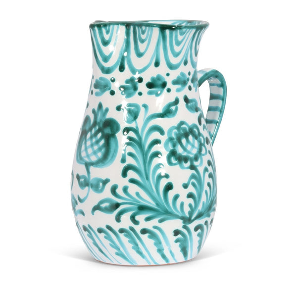 Large pitcher with hand painted designs - Liza Pruitt