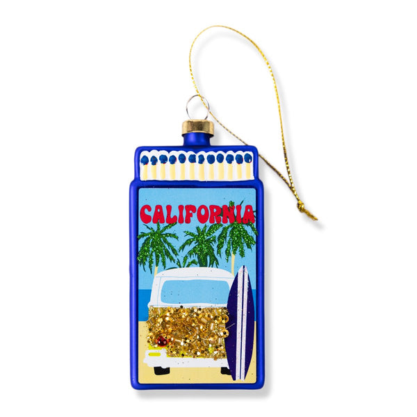 Matchbook Ornament - California - Liza Pruitt