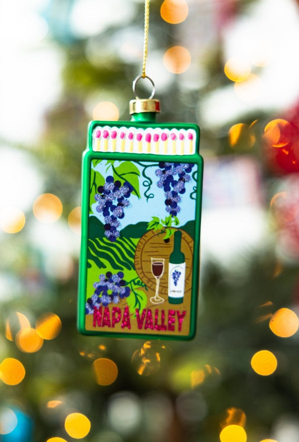 Matchbook Ornament - Napa Valley - Liza Pruitt