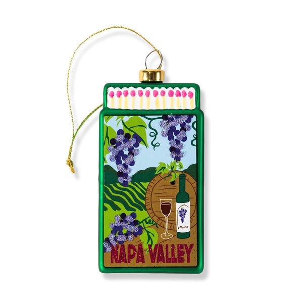 Matchbook Ornament - Napa Valley - Liza Pruitt