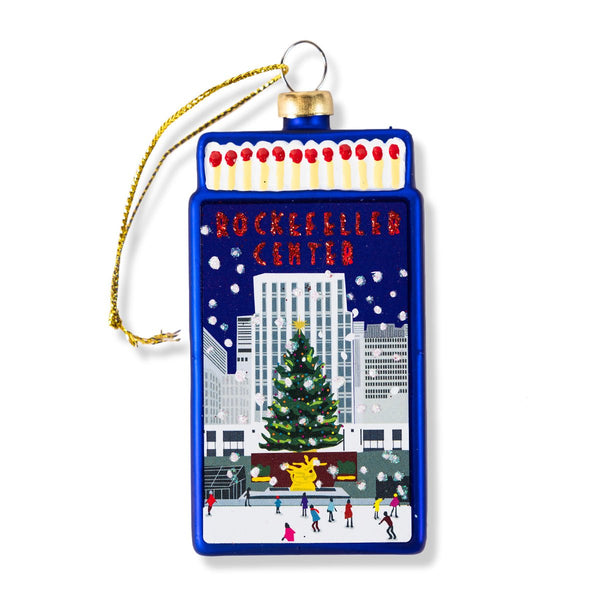 Matchbook Ornament - Rockefeller Center - Liza Pruitt