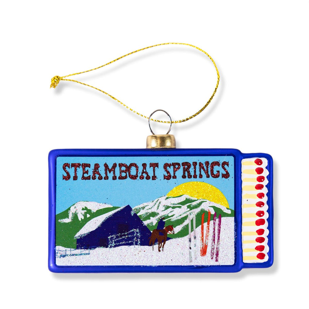 Matchbook Ornament - Steamboat Springs - Liza Pruitt