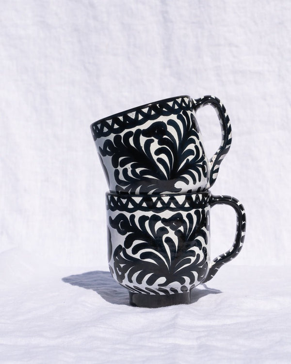 Mug with hand painted designs - Liza Pruitt