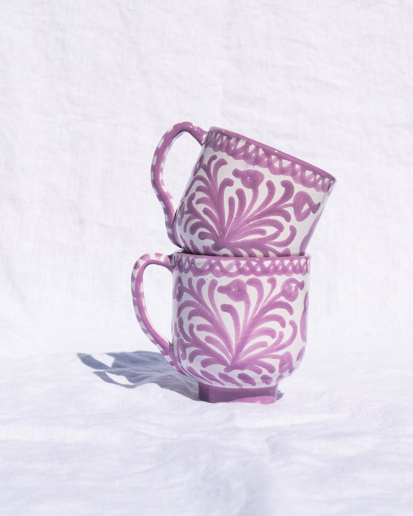 Mug with hand painted designs - Liza Pruitt