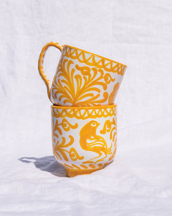 Mug with hand painted designs - Liza Pruitt