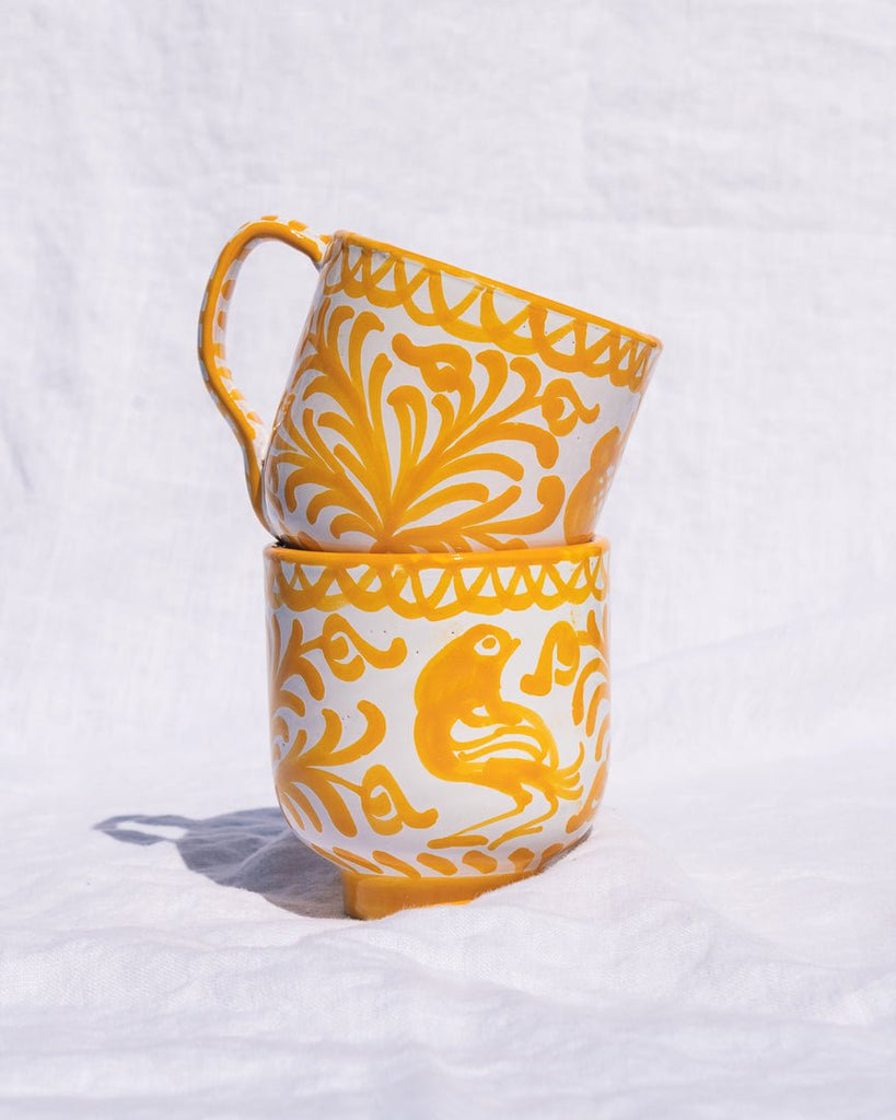 Mug with hand painted designs - Liza Pruitt