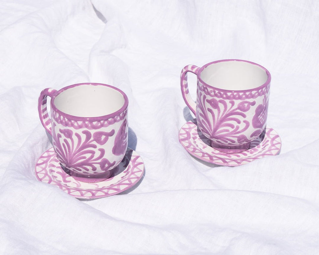 Mug with hand painted designs - Liza Pruitt