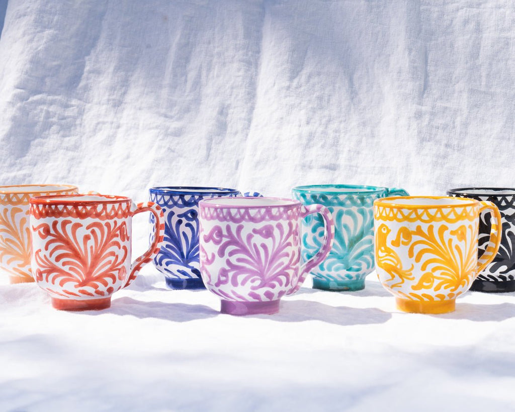 Mug with hand painted designs - Liza Pruitt