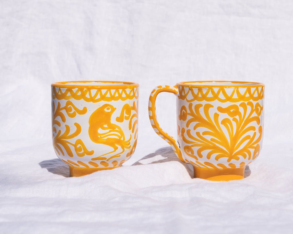 Mug with hand painted designs - Liza Pruitt