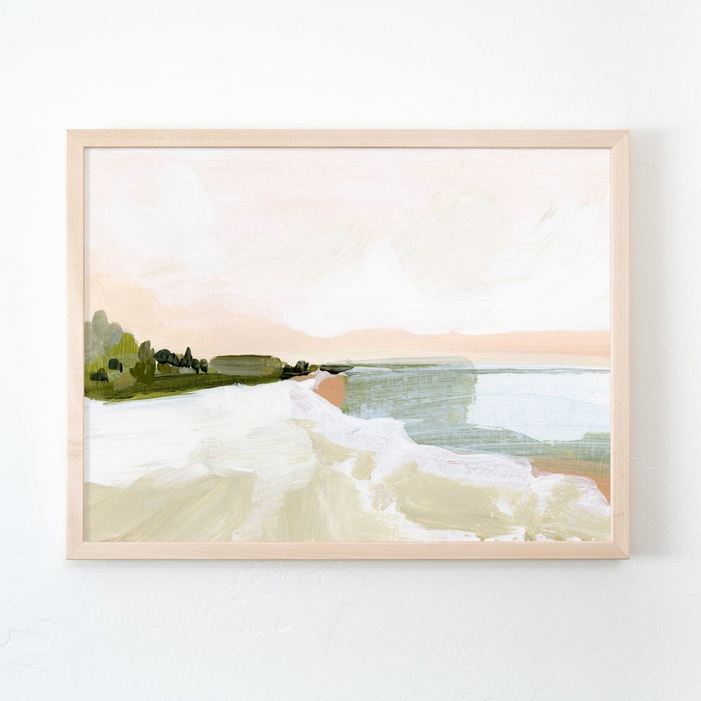 "Peach Beach" Art Print - Liza Pruitt