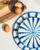 Salad plate with candy cane stripes - Liza Pruitt