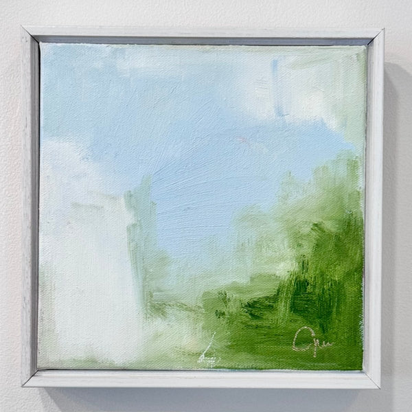 Soft Blue Breezes No.2 | 8" x 8" | Framed - Liza Pruitt