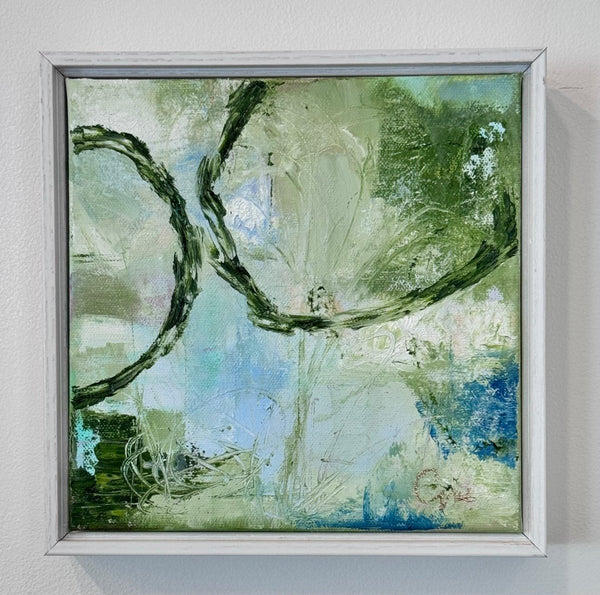 Soft Blue Breezes No.3 | 8" x 8" | Framed - Liza Pruitt