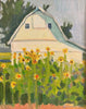 Sunflower Barn | 10" h x 8" w | Framed - Liza Pruitt