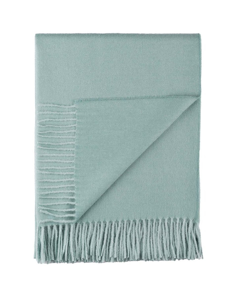 100% Baby Alpaca Throw - Sea Glass - Liza Pruitt