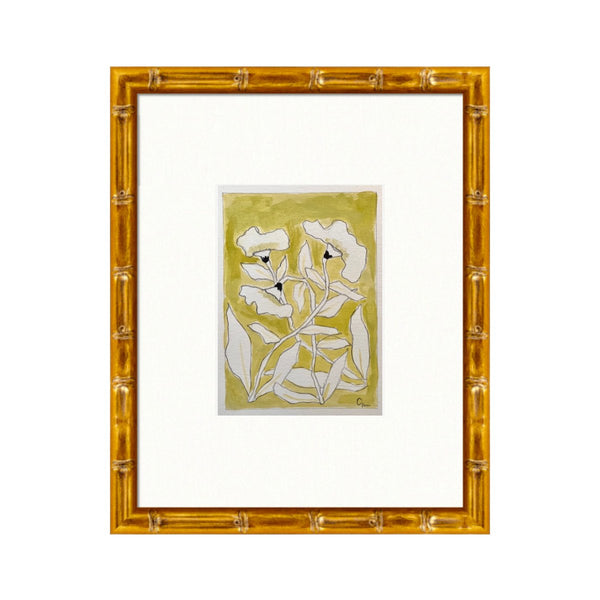 Citron Flora 1 | 14" h x 11" w | Framed - Liza Pruitt