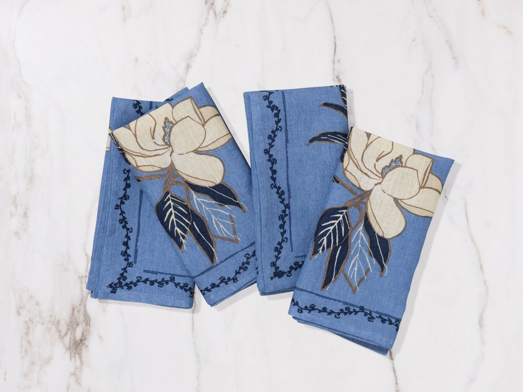 Magnolia Lapis Napkin - Liza Pruitt