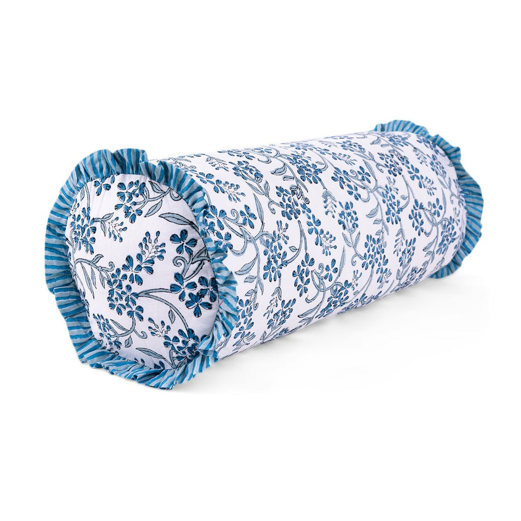 Ruffle Bolster Pillow - Sanibel - Liza Pruitt