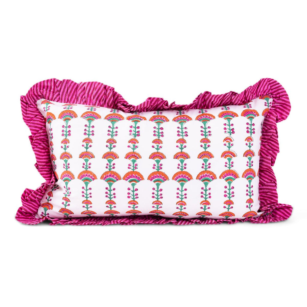 Ruffle Lumbar Pillow - Eugenie - Liza Pruitt